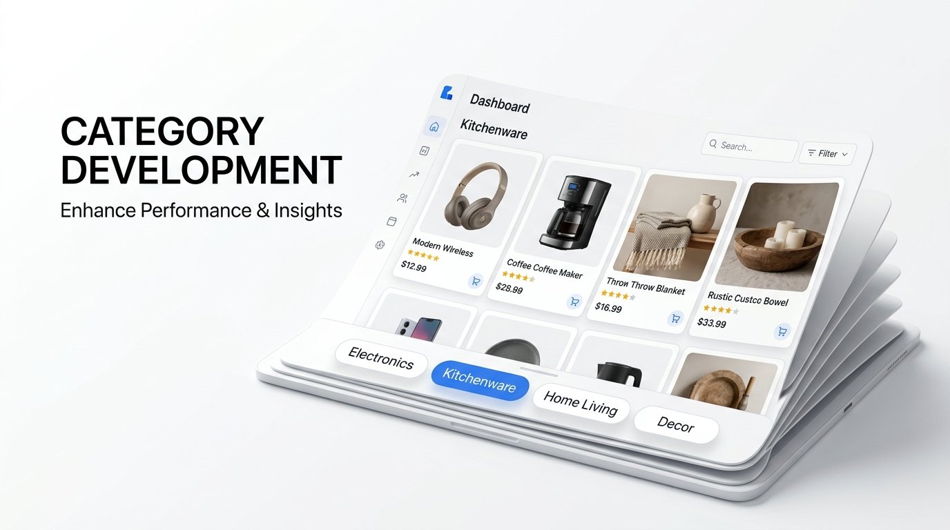 Walmart Marketplace product catalog with organized categories and optimized product listings